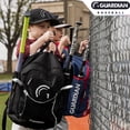thumbnail image 2 of Bolsa de bateo de béisbol Guardian Rookie Youth negro y blanco, 2 of 6