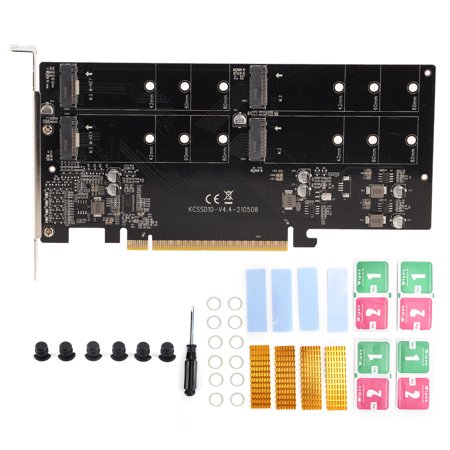 PCIE X16 Adapter Card, Support Soft 128Gbps Bandwidth 4 Bay Adapter ...