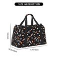 thumbnail image 3 of Xecao Space Rocket Pattern ​Lightweight Crossbody Weekender Bag Mesh Side Pockets Padded Handles Sports Outdoor Gear Organizer, 3 of 7