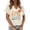 Beige#9527, variant on BOOMNY Womens Short Sleeve T Shirts 1976 Letter Graphic Loose Summer Tops for Women