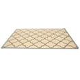 thumbnail image 4 of Cream & Taupe Trellis 5X8 Hand-Tufted Modern Rug, 4 of 11