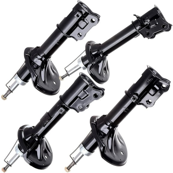 cciyu 4 x Front Rear Struts Shock Absorbers Fit for 2000 2001 2002 2003 2004 2005 2006 for Hyundai Elantra 333206 71550 333205 71549 333501 71407 333500 71406