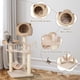thumbnail image 5 of Costway Árbol para Gatos con Hamaca Bolas Colgantes Giratorias y Cama Grande de Varias Capas 49,5 x 49,5 x 121 cm Natural, 5 of 9