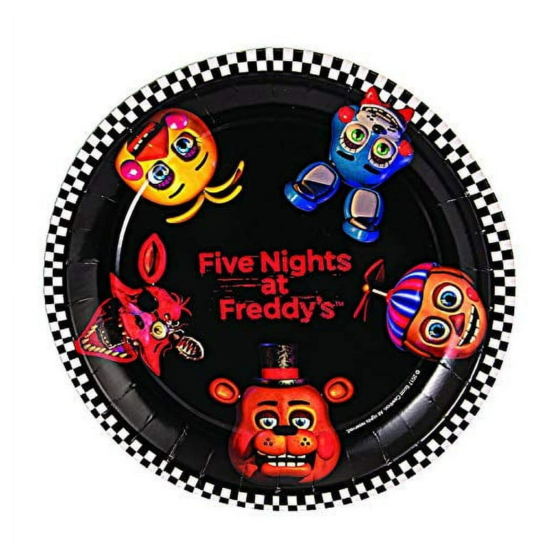 41pcs Five Nights at Freddy's Party Supplies ,Include 20 Plates, 20 Napkin  and 1pcs Tablecloth,Used for Birthday Party Decoration : : Toys