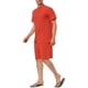 thumbnail image 4 of Conjuntos de lino para hombres INSPIRE CHIC, camisa de cuello band con botones y mangas cortas, pantalones cortos de playa sólidos L color rojo ladrillo, 4 of 6