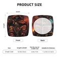 thumbnail image 6 of Lsque Dark Skull King Throne Printed Square Couch Cushion Covers, Floral Sofa Cushion Covers Replacement, Stretch Couch Covers for Couch-16.9in, 6 of 9