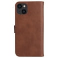 thumbnail image 4 of SaniMore for iPhone 14 Plus Case, with RFID Blocking [2 Card Slots] PU Leather Cover with Detachable Hand Strap Flip Kickstand Magnetic Wallet Cover for iPhone 14 Plus, Brown, 4 of 9