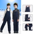 thumbnail image 4 of CPNG Kids Girl's Adjustable Ski Bibs Overalls Solid Color Wate Resistant Snow Snowboarding Pants with Pockets Winter Warm Pants Insulated, 4 of 4