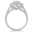 thumbnail image 2 of SZUL Women's AGS Certified 1 1/2 Carat Diamond Split Shank Engagement Ring in 14K White Gold (J-K Color, I2-I3 Clarity), 2 of 4