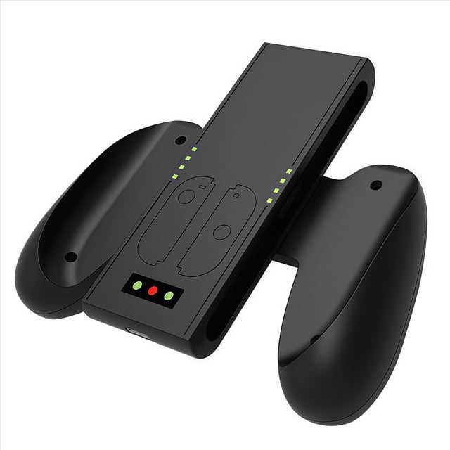 Mango de carga para mandos izquierdo y derecho, compatible con Nintendo Switch 2, con batería recargable y luz indicadora