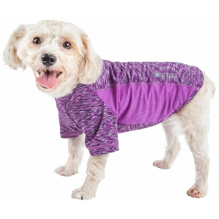 UPC: 0810787034354 | Pet Life ® Active  Warf Speed  Heathered Ultra-Stretch Yoga Fitness Dog T-Shirt