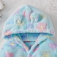 thumbnail image 5 of NIEWTR Kids Hooded Bathrobe Girls Soft Plush Hooded Flannel Pajamas Sleepwear Boys Spa Robe 3T 4T 5T 6T 7T 8T(4-5 Years), 5 of 9