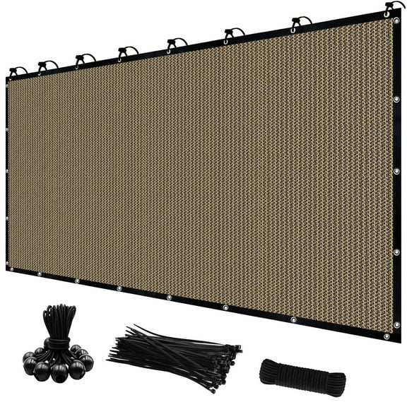 Shatex 90% Sun Shade Cloth with Grommets for Pergola Cover Canopy Wheat USA2