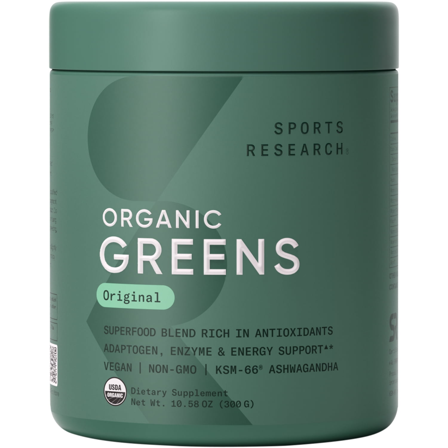 Sports Research® Organic Greens Superfood Powder, 10.58oz