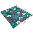 thumbnail image 4 of Dark Green Christmas Tree and House Pattern Blanket,Comfortable Soft Flannel Throw Blanket,All Season,Warm Lightweight Blankets for Sofa Bed Couch Living Room Chair,50"x60", 4 of 4