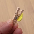 thumbnail image 4 of 50pcs Love Wood Clips Beautiful Small Fixation Clips for Photo Painting (Yellow), 4 of 7