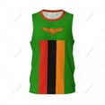 thumbnail image 2 of Zambia Flag Men Basketball Sports Jersey Running Fitness Multifunction Sleeveless tshirt Exclusive Custom Name Nunber, 2 of 9