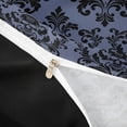thumbnail image 4 of jejeloiu Dark Skull Duvet Cover King,Damask Print King Bedding For Adults,Slate Black,Black Reversible,3-Piece,1 Duvet Cover and 2 Pillowcases, 4 of 6