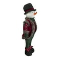 thumbnail image 3 of Northlight Jolly Plush Boy Snowman Christmas Figure - 25" - Red and Green, 3 of 5