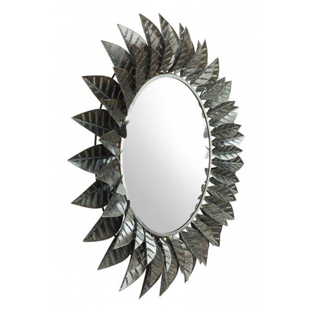 Zuo A12216 Feuille Miroir Rond&44; Noir