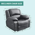 thumbnail image 5 of 1 Seats Recliner Sofa Slipcover Couch Cover Loveseat Cover Non-Slip Recliner Chair Cover Elastic Couch Protector Furniture Protector with Side Pocket for Home Decoration, 5 of 5