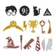 thumbnail image 2 of 49 piezas fiesta de cumpleaños para niños Harry Potter conjunto completo de decoración de fiesta temática corbata gafas suéter bandera plug-in, 2 of 5