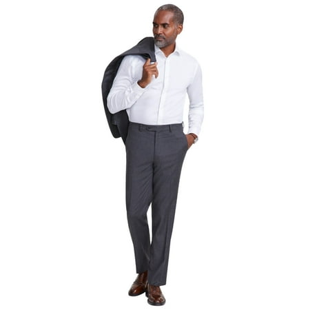 Tallia Mens Classic fit Dress Pants 36 / 32 Black Grey Plaid