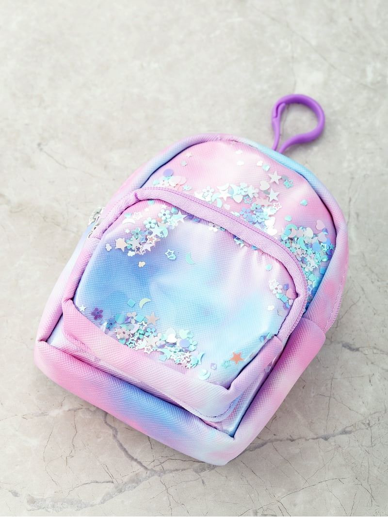 【WONDER WONDER】Color Matching String Mini Nylon Backpack Wonder Nation Girl's Mini Backpack Clip-on Storage Pouch