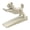 White&Gold-Cat, variant on Heavy Duty Cast Iron Door Stop for Cats and Dogs, Decorative Metal Door Stopper for Bottom of Door, 5.71x1.65x5 Inch, Cute and Functional Door Prop (White&Gold-Cat)