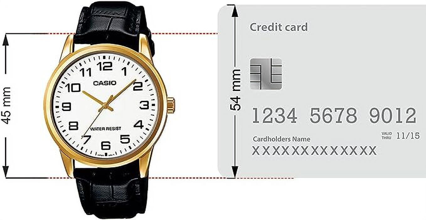 Casio Mens Analogue Quartz Watch with Leather Strap MTP-V001GL-7B