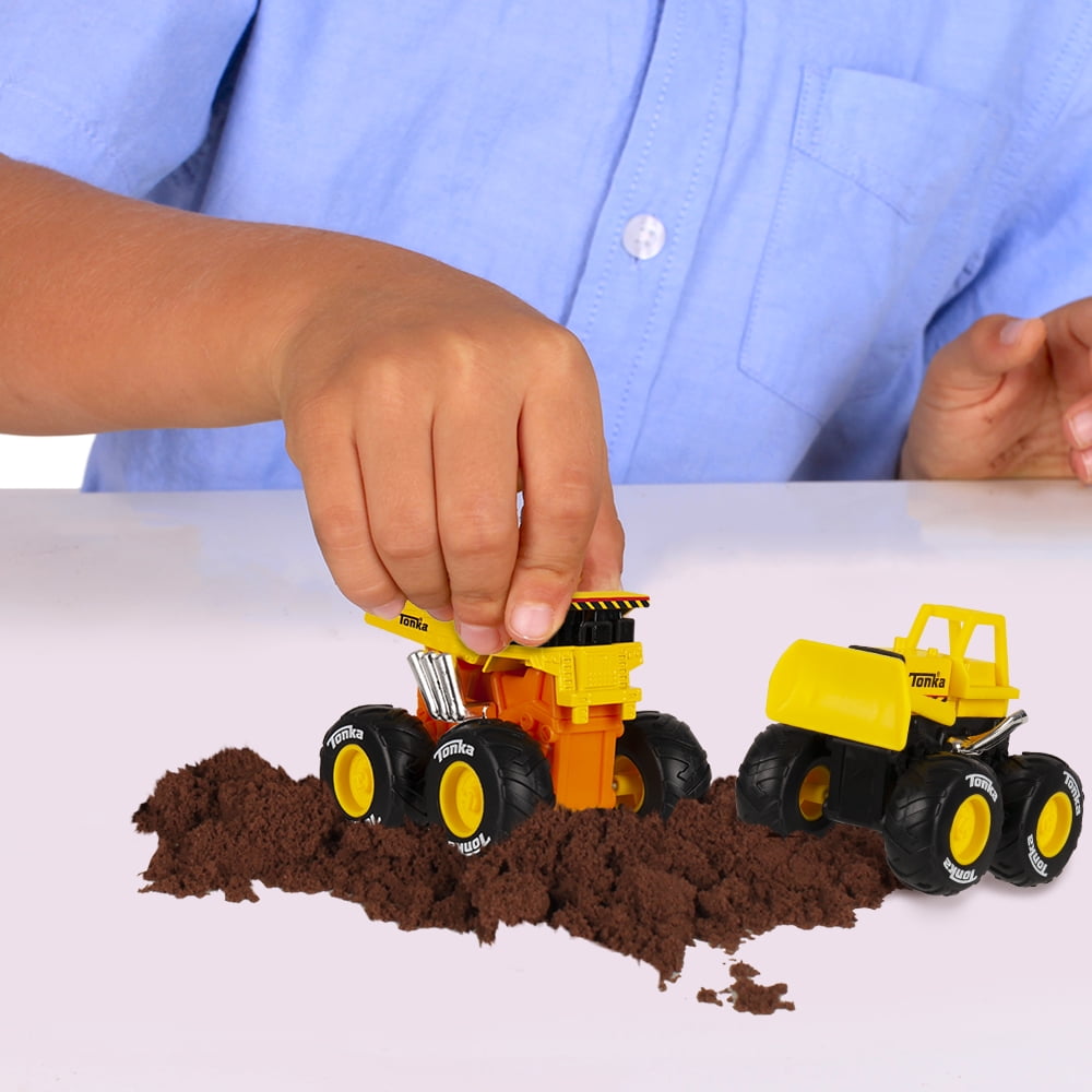 Tonka Monster Metal Movers Combo Pack: Dump Truck and Front Loader for Kids Ages 3+