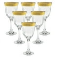 thumbnail image 2 of Red Wine Set of 6 Melania Collection Gold, 2 of 3