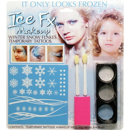 Winter Snow Flake Makeup Kit Adult Halloween Accessory