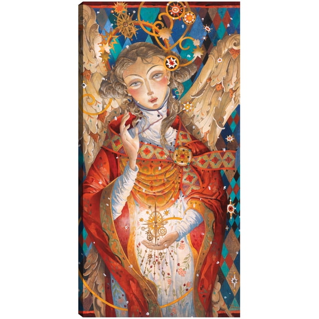 Cuadro Decorativo - Ángel de invierno Jr Impresión en canvas, estrechado.