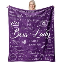 Boss Lady Gifts for Women Blankets, Boss Day Gifts, Boss Gifts Throw 60"X50", Gifts for Boss, Best Boss Gifts for Women, Boss Christmas Birthday Gifts, Bosses Day Gifts for Women