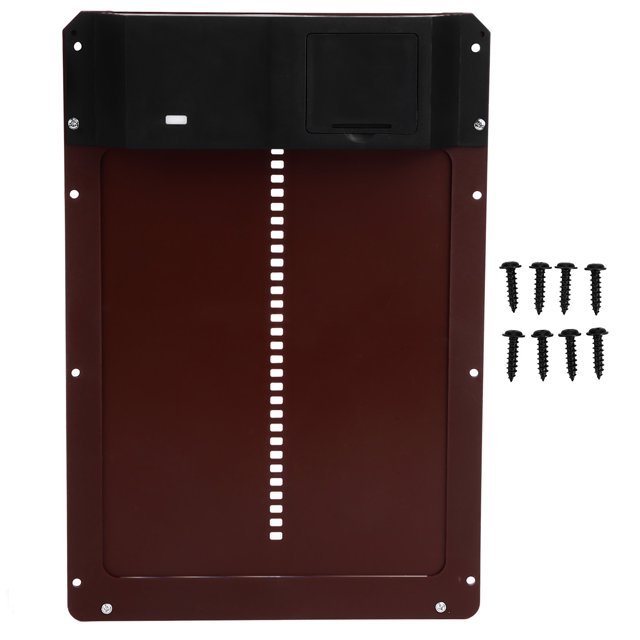 Automatic Chicken Coop Door Poultry Protection Door Light Sensing for Farm Poultry Keeping Brown