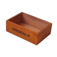 thumbnail image 3 of GUOOL Open Top Wooden Box Organizer Container Kitchen Home Shelves Holder Storage Tray Wood Color, 3 of 9