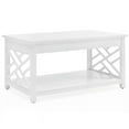thumbnail image 5 of Alaterre Furniture Coventry 36 in. Coffee Table, End Table with Tray Shelf and Console/Sofa Table, White, 5 of 10