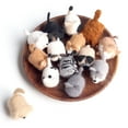 thumbnail image 2 of HomeLife Diy Doll Felting Kit Cat Siamese Cat Corgi Chai Dog Pendant Wool Felt Material Bag ( Faux Woolen Yarn, White Foam Pad, 3 Sizes Needles), 2 of 13