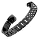 thumbnail image 4 of Pulsera de acero inoxidable con incrustaciones de diamantes de imitación para mujer, decoración de muñeca para FitbitBlack, 4 of 10