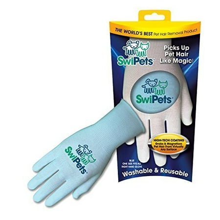 SwiPets Glove Cat Hair Removal Blue  Single