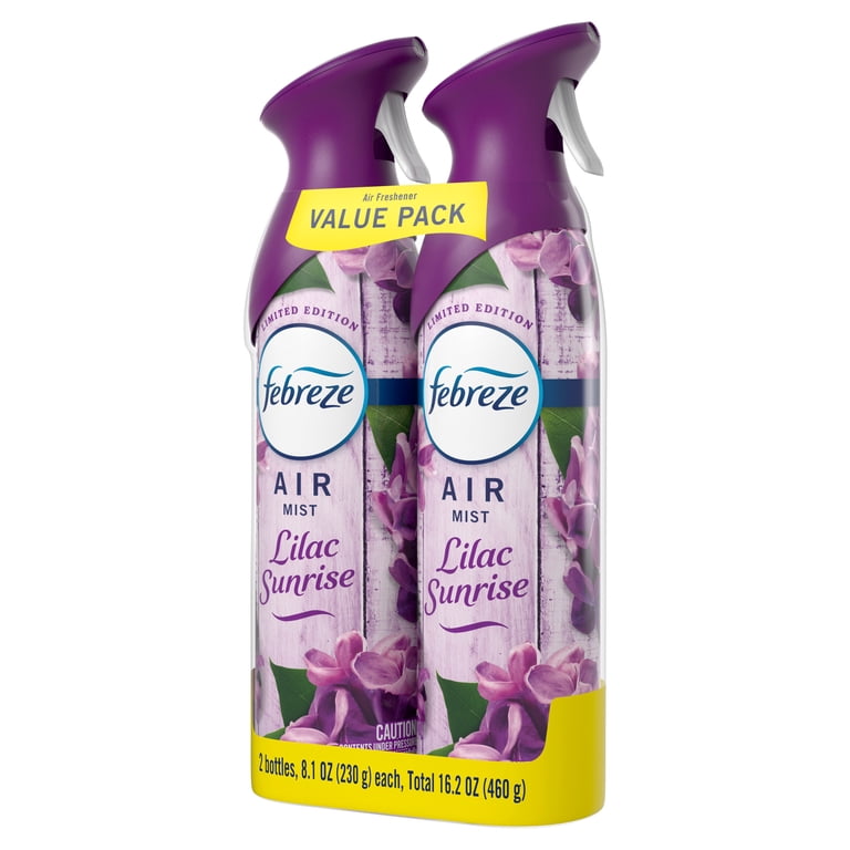 Febreze Air Mist Air Freshener Spray, Lilac Sunrise Scent, 8.1oz