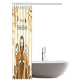 thumbnail image 2 of MYPOP Happy Thanksgiving Day Turkey and Maple Leaves Fabric Bathroom Decor Shower Curtain Set with Hooks, 48 X 72 Inches, 2 of 2
