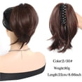 thumbnail image 2 of Extensions de Cheveux en Queue de Cheval avec Pince à Griffes Synthétiques Chignon Droit, 2 of 7