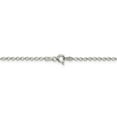 thumbnail image 3 of 925 Sterling Silver 2mm Rolo Chain; 22 inch; for Adults and Teens; for Women and Men, 3 of 4