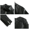 thumbnail image 4 of Women's Faux Leather Motocross Racer Jacket, 4 of 5