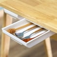 thumbnail image 4 of DOLITY Desk Drawer, under Desk Shelf, for / Bedroom / School / Kitchen, Self-adhesive White L, 4 of 9