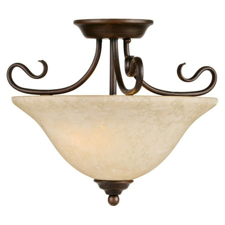 Livex Coronado 6121-58 15.5 Inch Ceiling Mount - Imperial Bronze