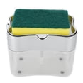 thumbnail image 2 of Hand Press Liquid Box, Portable Large Capacity Manual  Organizer Save Time  Dispenser  For Family For Kitchen Silver, 2 of 8
