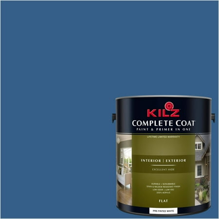 KILZ COMPLETE COAT Interior/Exterior Paint & Primer in One #RC280-02 Luxurious (Best One Coat Paint For Walls)